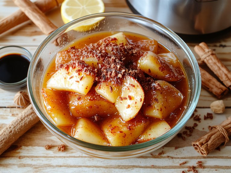 fresh apple pie filling