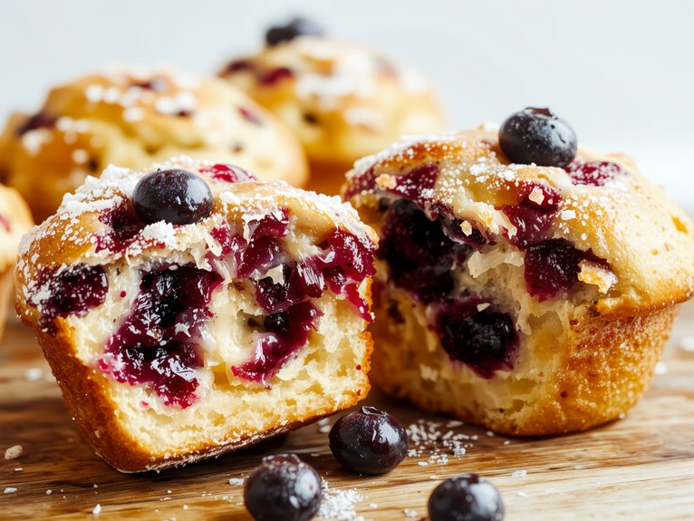 fresh blueberry breakfast treats