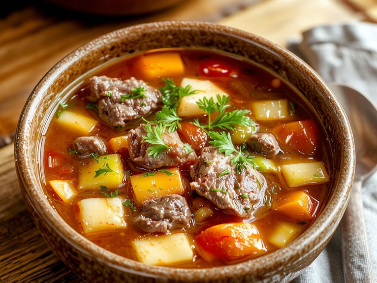 hearty beef vegetable soup
