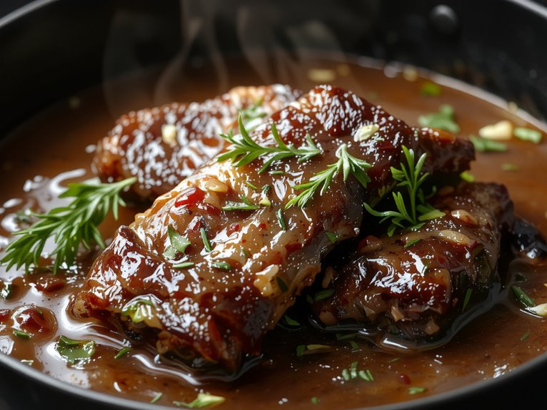 hearty braised short ribs