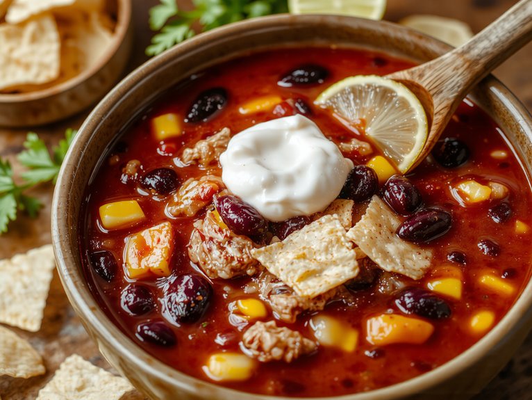 hearty flavorful taco soup