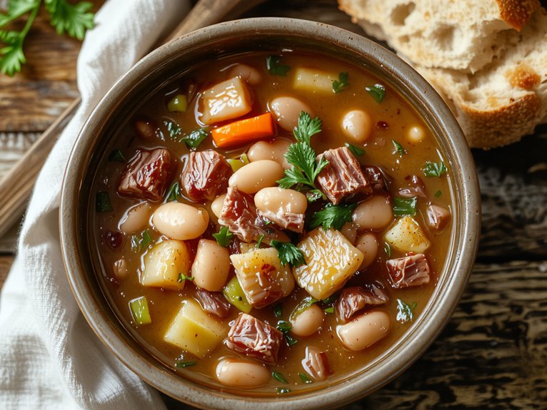 hearty ham bean soup