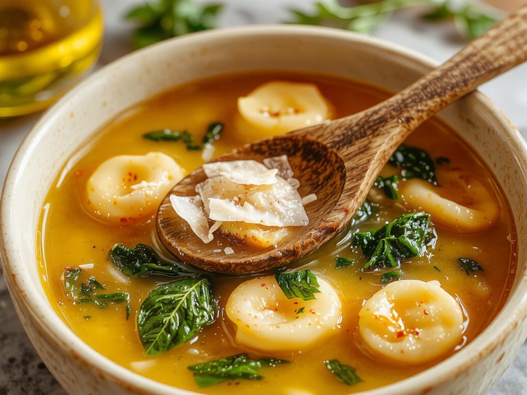 hearty italian tortellini soup