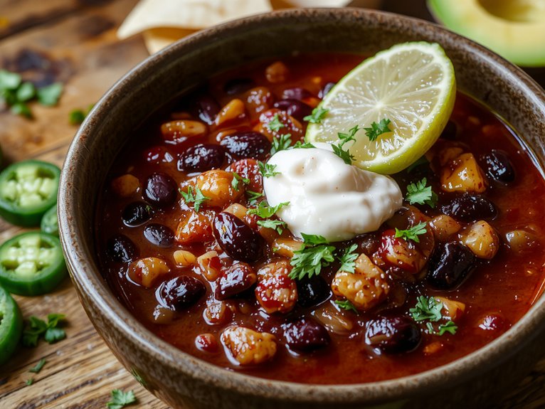 hearty meatless chili recipe
