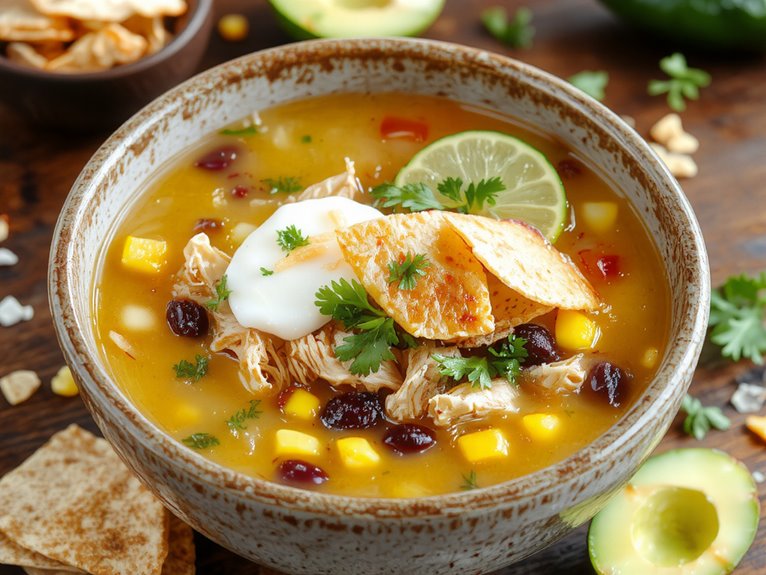 hearty mexican chicken soup