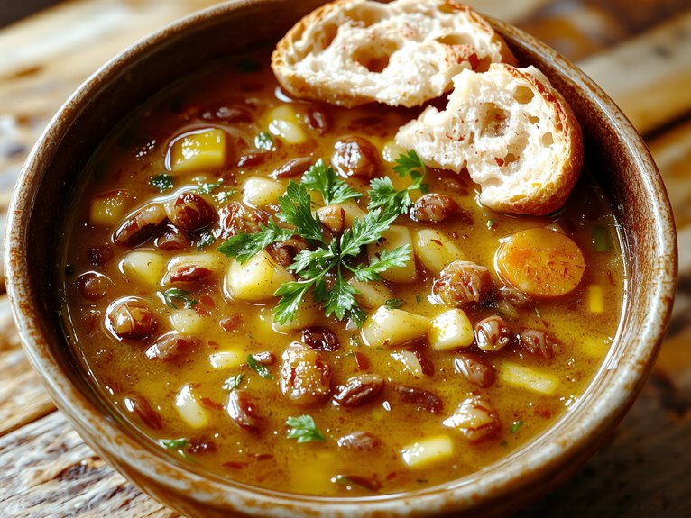 hearty nutritious lentil soup