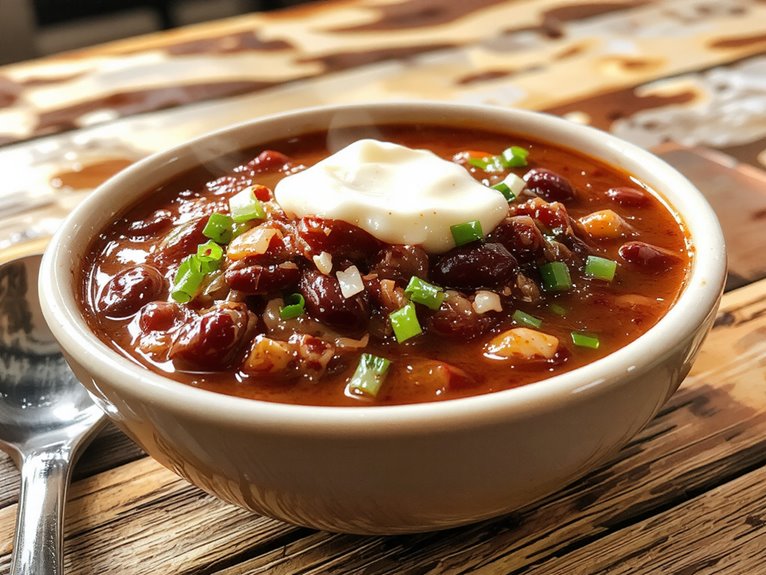 hearty spiced beef chili