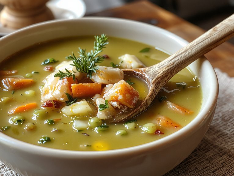 hearty split pea soup