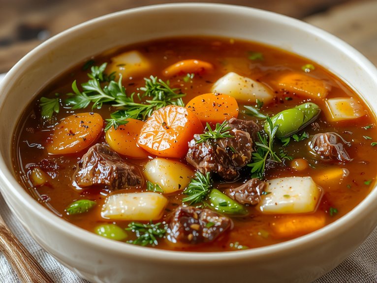 hearty vegetable beef soup