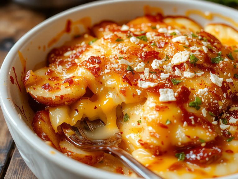 homemade cheesy potato dish