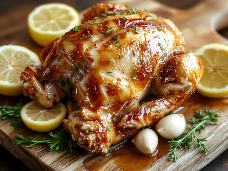 juicy herb roasted chicken