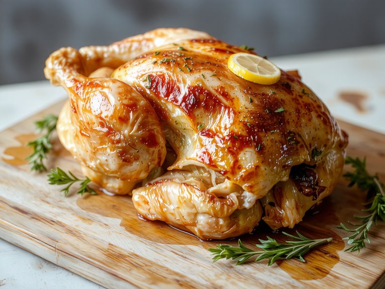 juicy herb roasted chicken