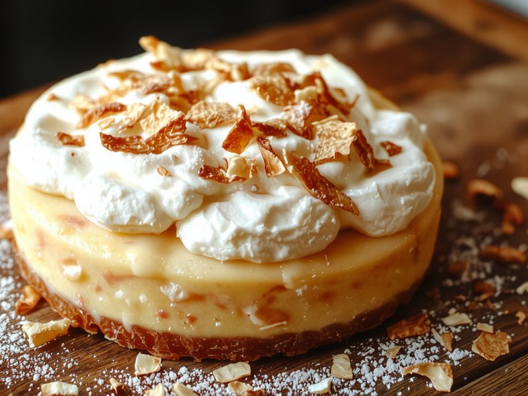 luscious coconut dessert creation