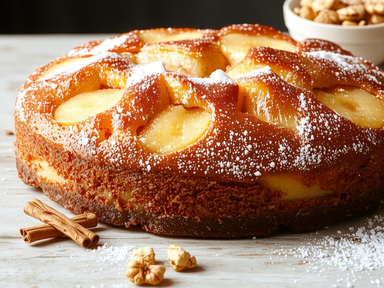 moist apple walnut cake