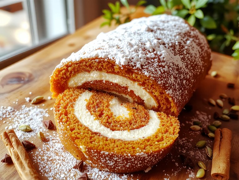 moist spiced pumpkin dessert