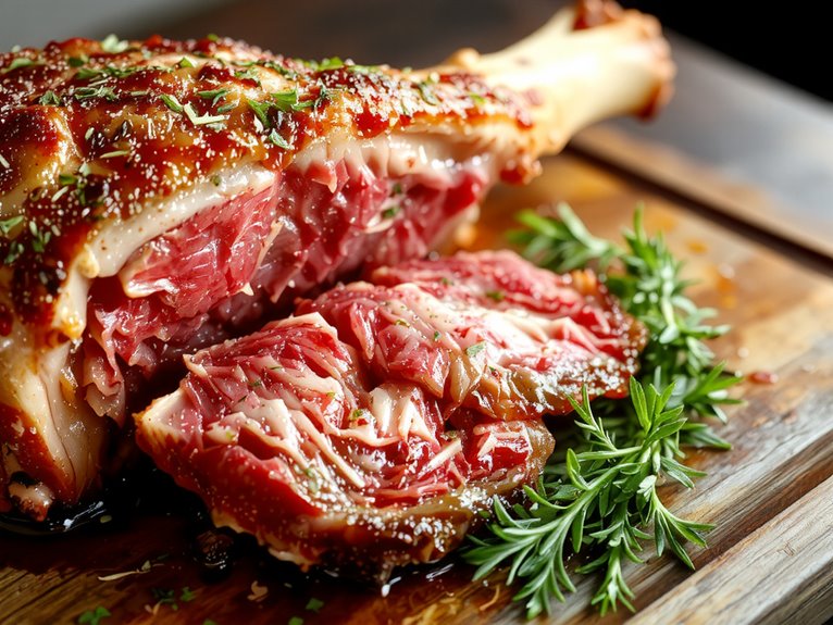 perfectly cooked prime rib