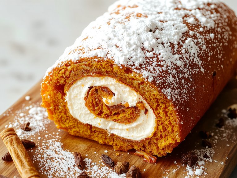 pumpkin roll dessert recipe