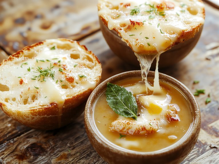 rich caramelized onion soup