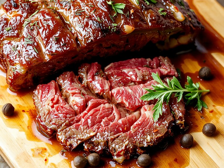 savory juicy tender slice