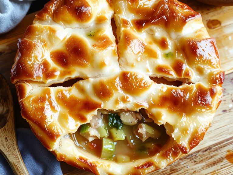savory turkey pot pie