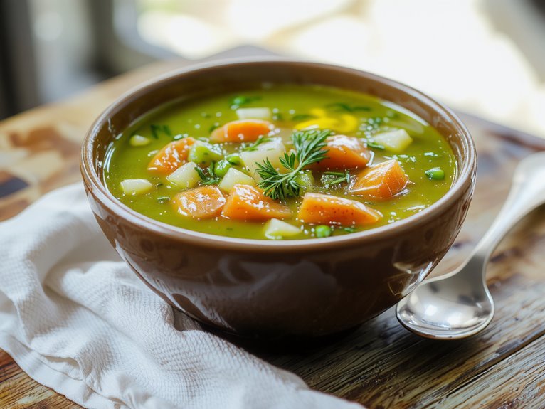 simple hearty pea soup