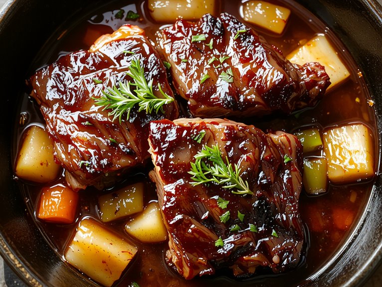 slow braised beef ribs
