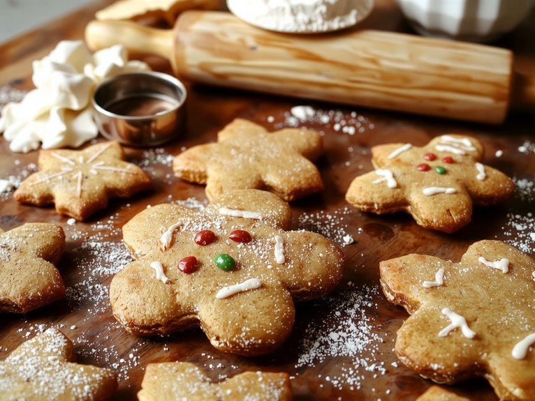 spiced holiday gingerbread cookies