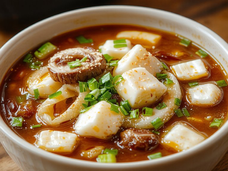 spicy tangy chinese soup
