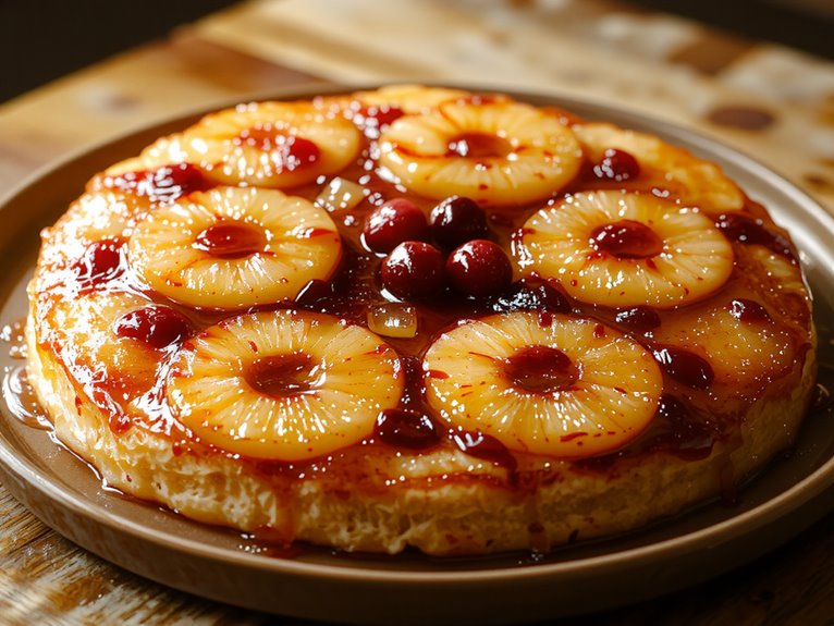 sweet caramelized pineapple dessert