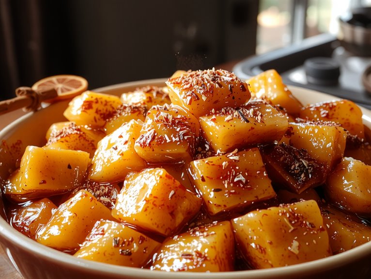 sweet cinnamon buttered yams