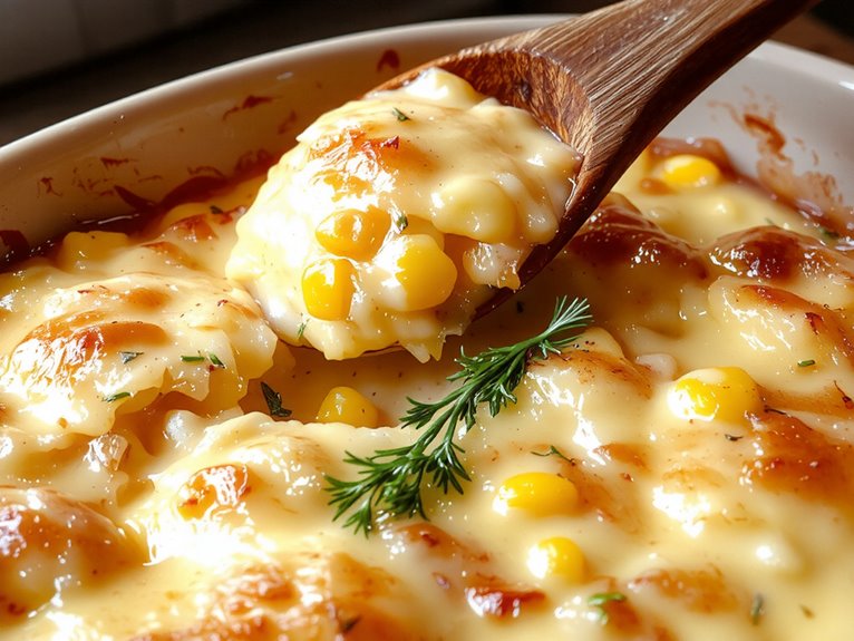 sweet creamy corn pudding