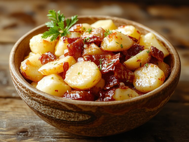 tangy bacon potato salad