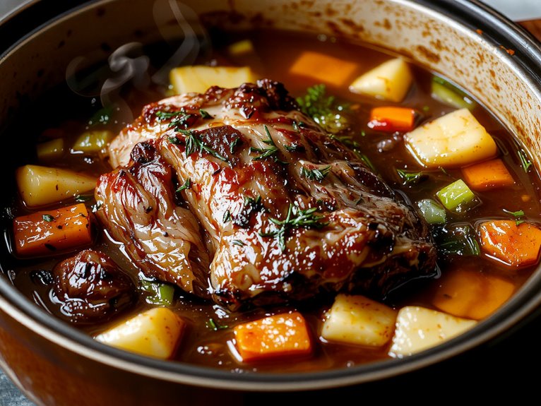 tender slow cooked beef