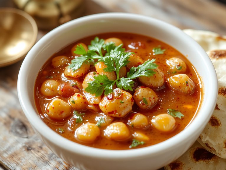 chickpea spicy tomato gravy