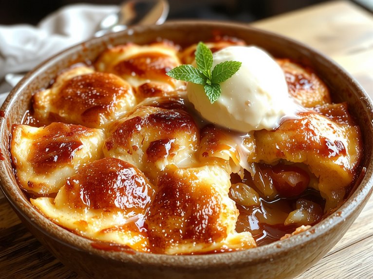 classic fruit cobbler dessert