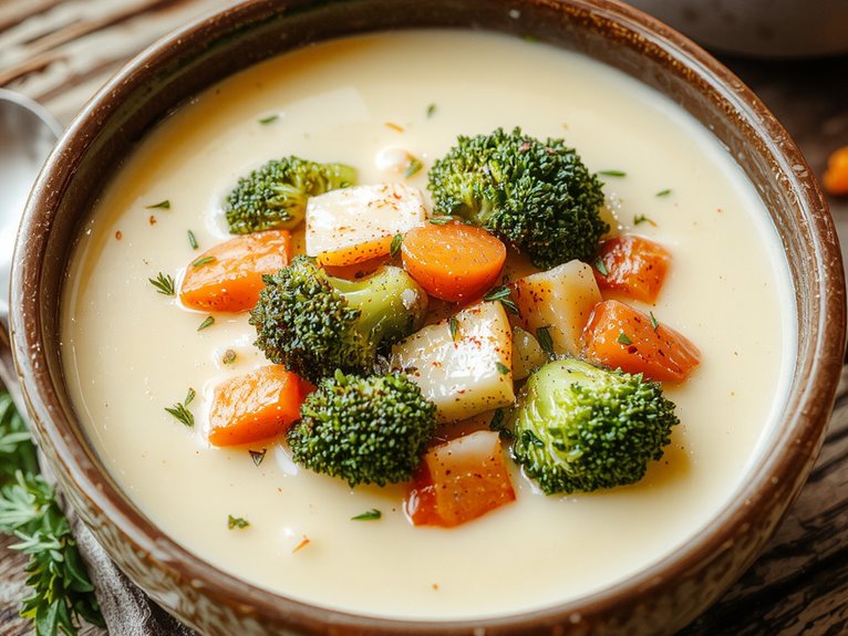 creamy broccoli cheddar soup