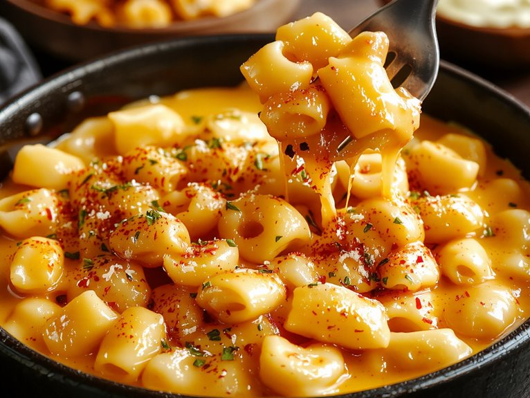 creamy cheese pasta dish