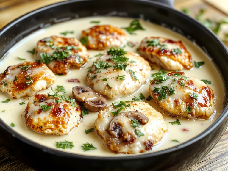 creamy chicken mushroom comfort
