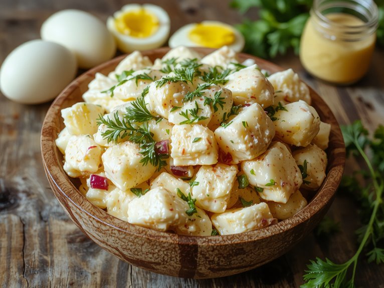 creamy egg salad dish
