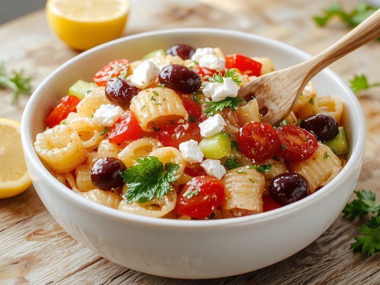 creamy homemade pasta salad