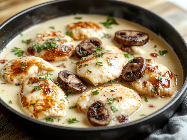creamy savory chicken dish
