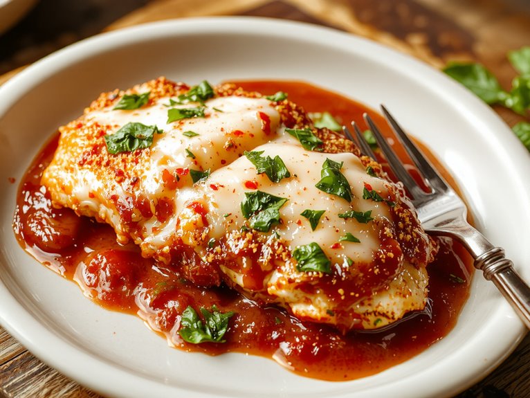 crispy cheesy chicken dish