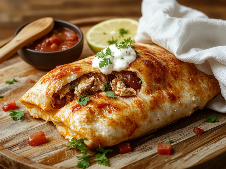 crispy deep fried burrito