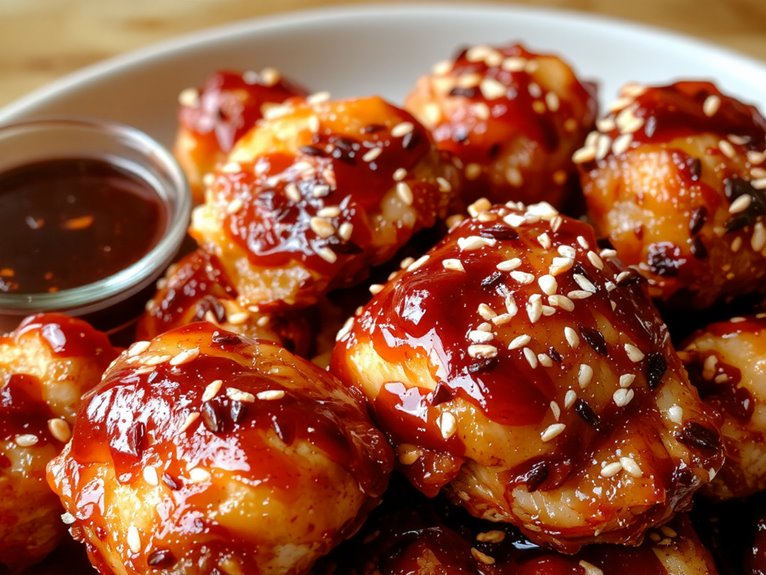 crispy glazed chicken dish