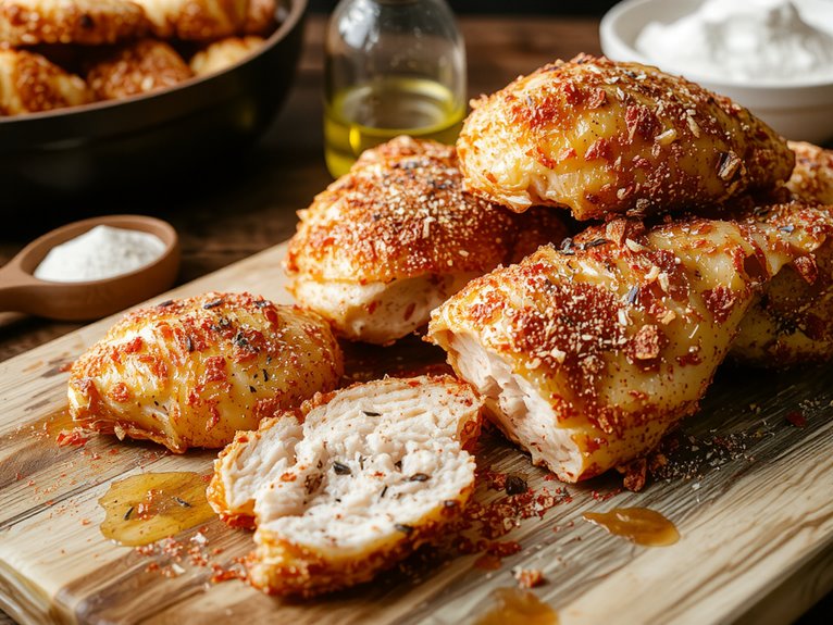 crispy golden fried chicken