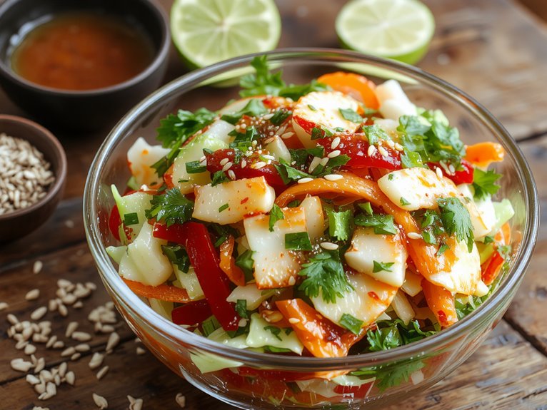 crunchy asian vegetable salad