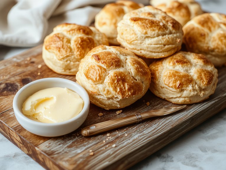 flaky homemade buttery biscuits