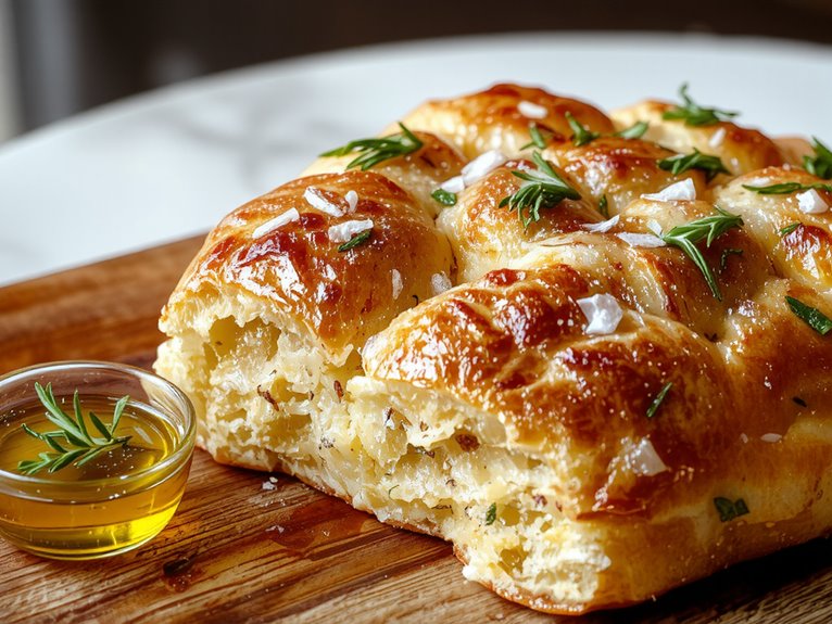 fluffy olive oil bread