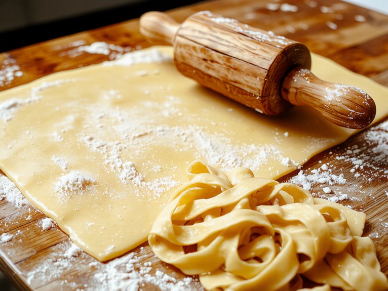 fresh homemade pasta dough