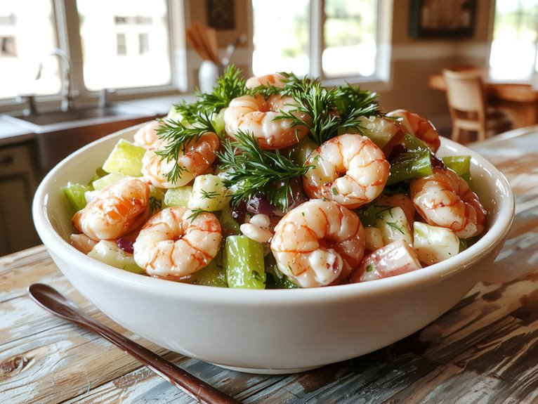 fresh seafood salad dish